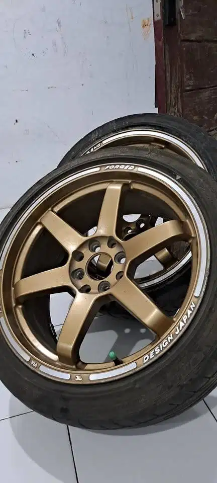 VELG R17 205 45 & 215 45 TE37 LEBAR 7.5/8.5 PCD 100/114 TT R15 R16