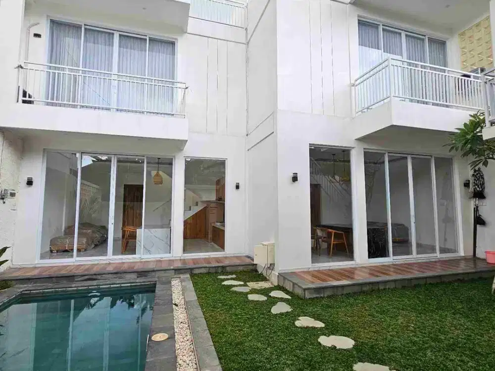 New villa river side and rice fiel view