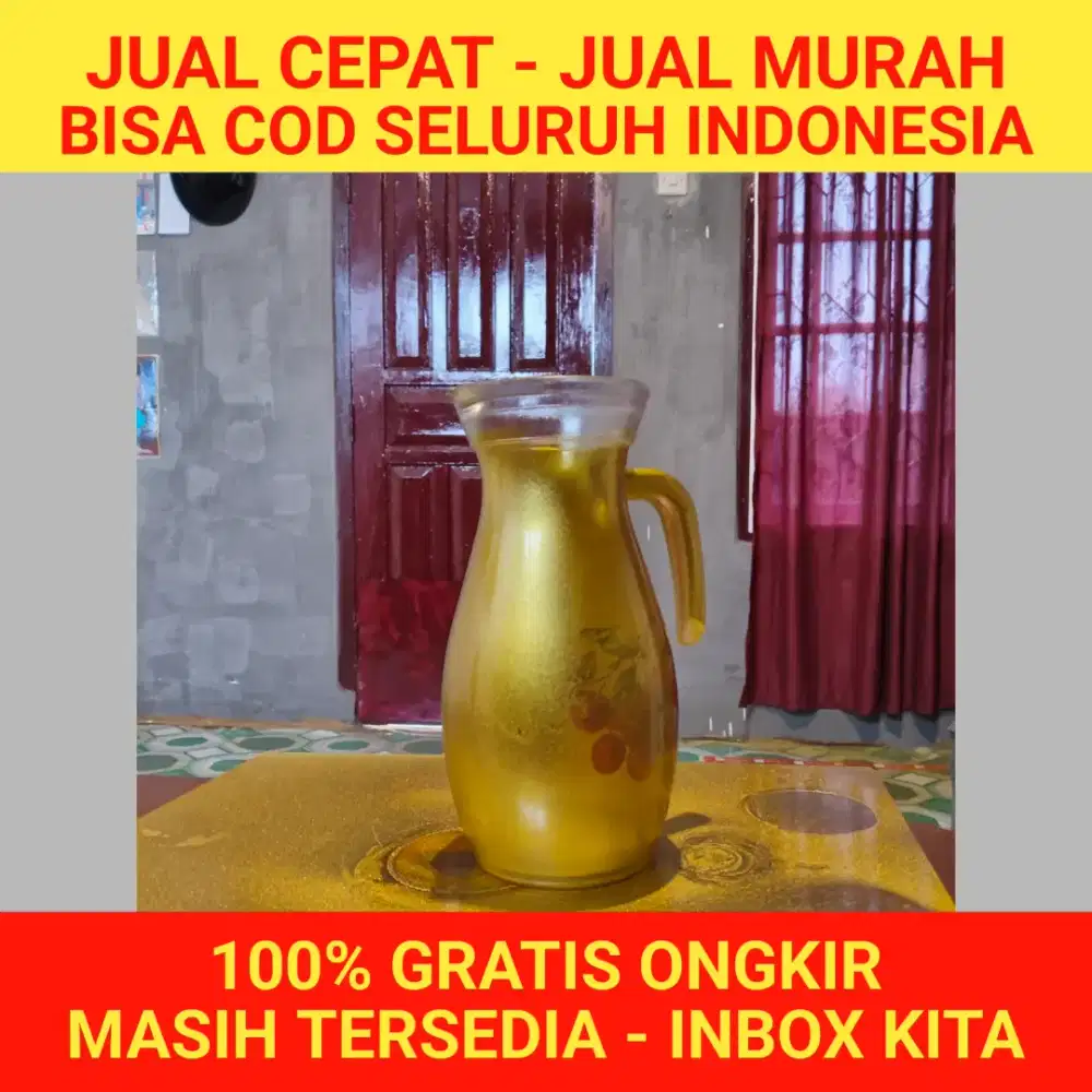 (BISA NEGO & COD) TEKO KACA GOLD