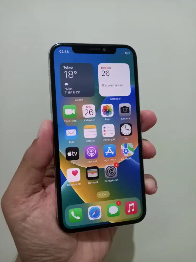 IPhone X White 64Gb Lte Fullset ada minus face id aja