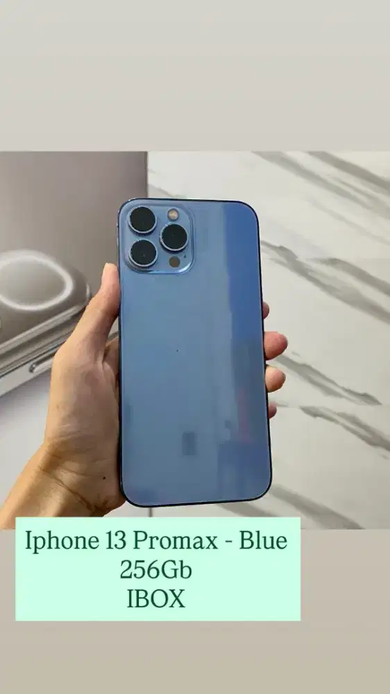 Iphone 13 promax 256gb blue ibox