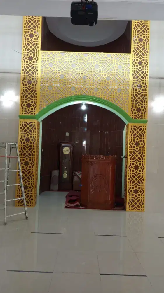 Krawangan GRC Masjid Modern & Mihrab Nabawi Style Elegan