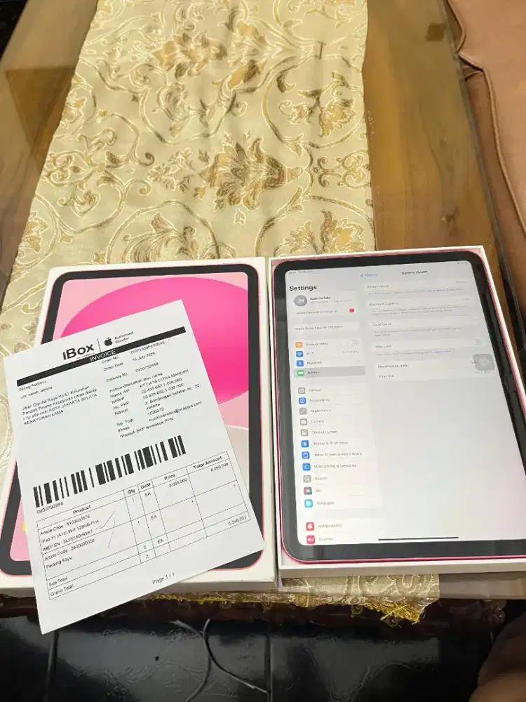 Ipad gen 11 (A16) pink 128 Gb ibox fullset like new no minus 100%