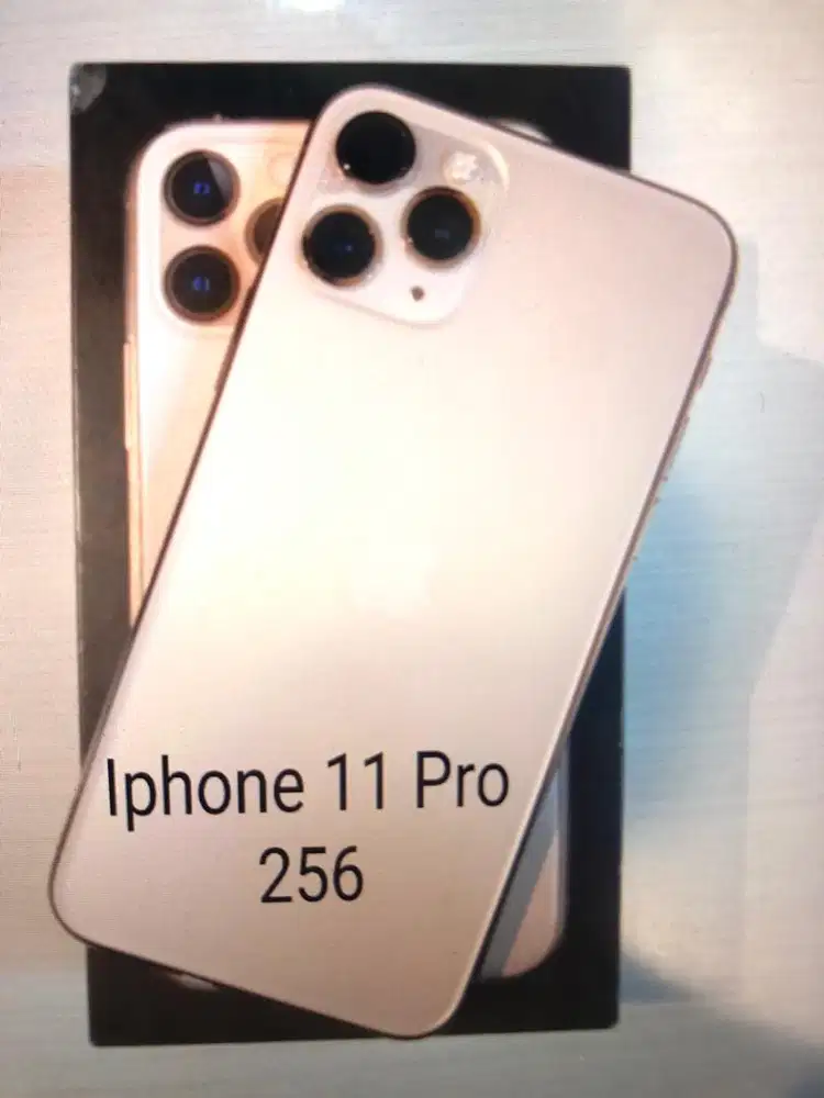 jual hp second iphone 11 pro 256 gold ibox PA/A fullset no minus 99%