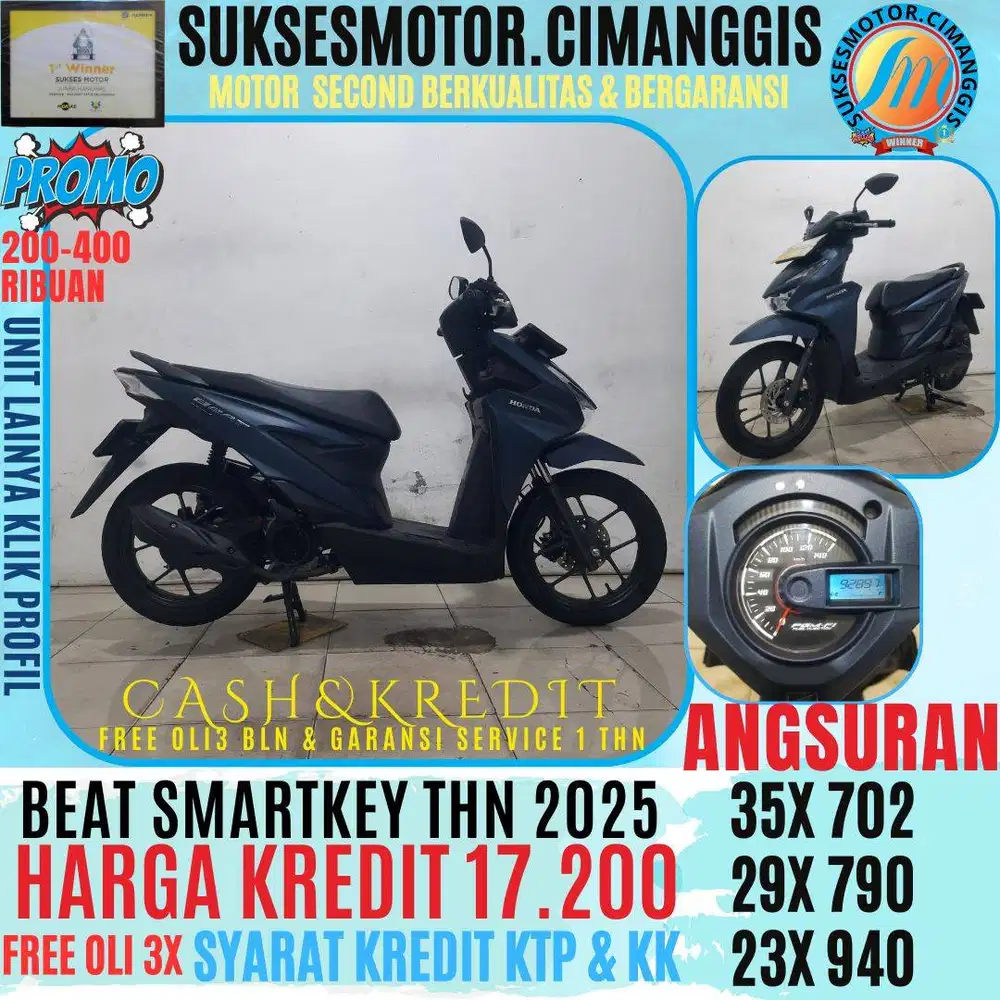 BEAT SMARTKEY CASBACK UPTU 700RIBUAN FREE OLI 3 BLN