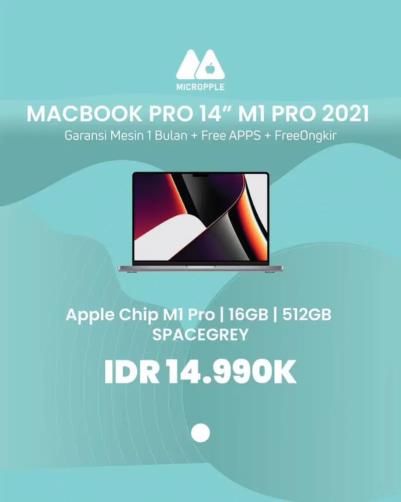 Macbook Pro 14 M1 Pro 16gb 512gb MKGP3 murah meriah