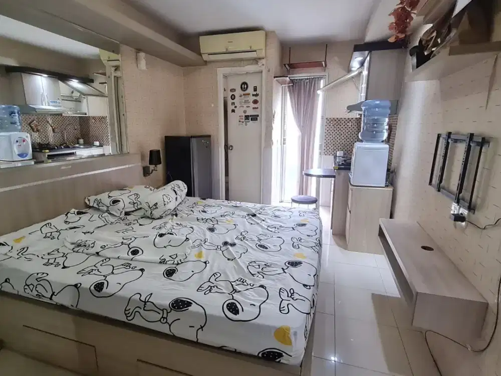 DIJUAL Apartemen Kalibata Tower PALEM Studio Furnish Hadap Kolam Renang, sudah Sertifikat