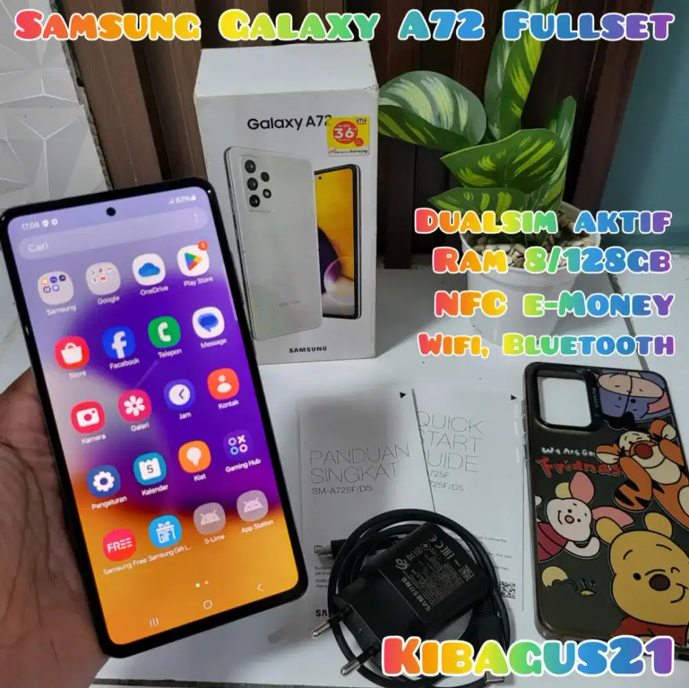 Samsung A72 Fullset ORI SEIN Samsung NFC Wifi Normal lancarjaya