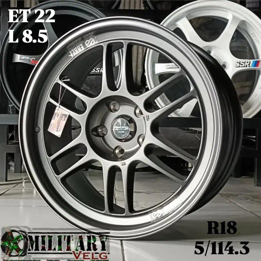 Enkei RPF1 FACE2 Flowforming R18 Darkgunmetal