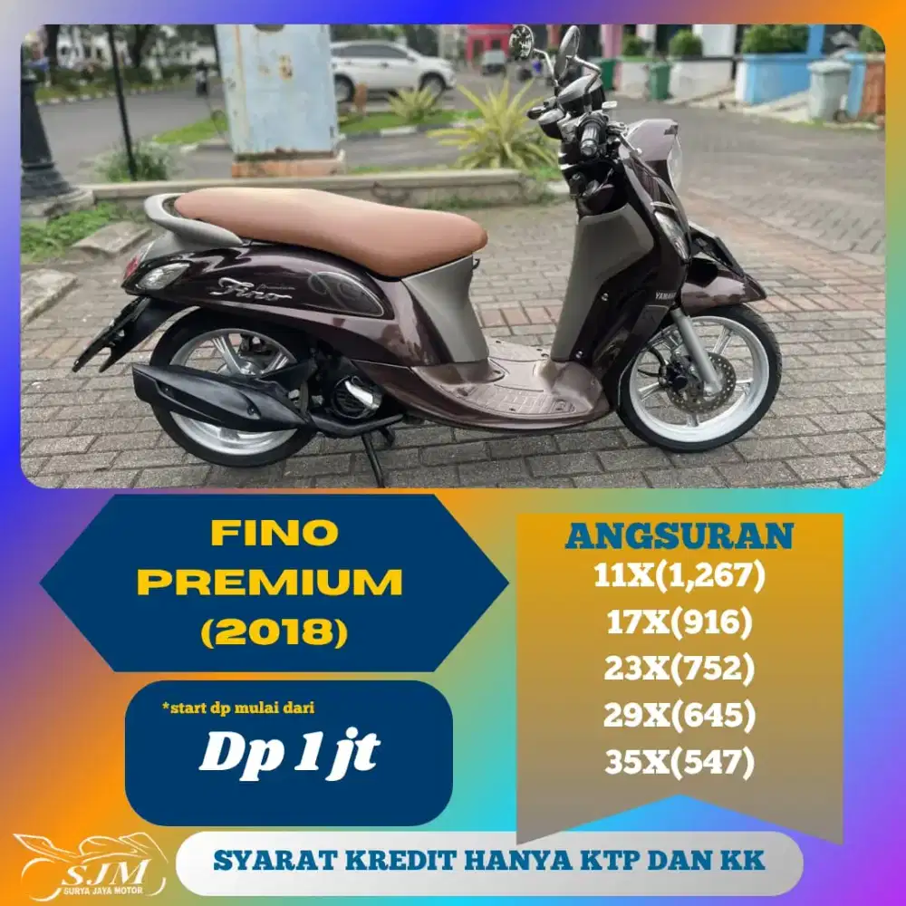 YAMAHA FINO PREMIUM 2018 SIAP PAKAI