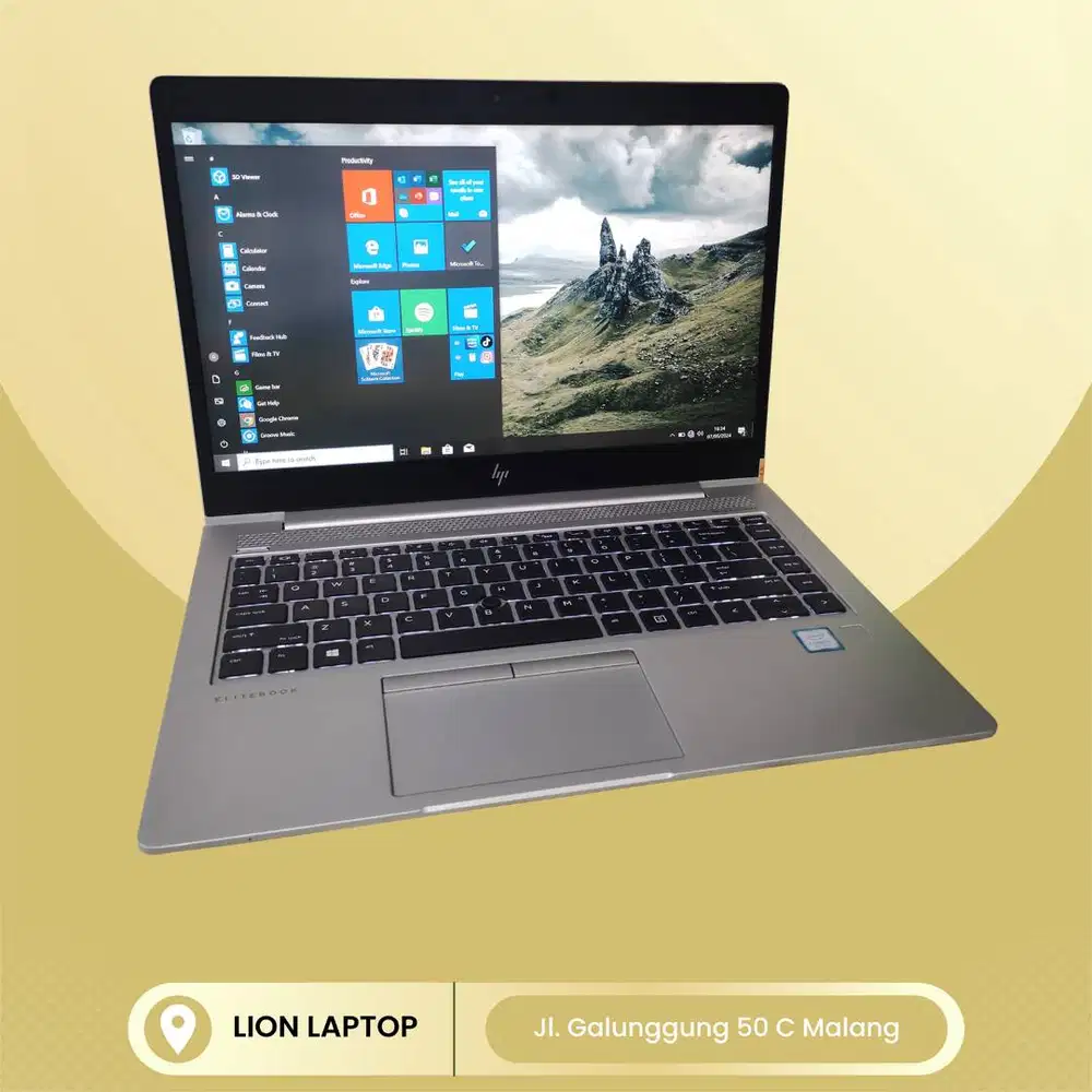 Core i5 Gen 8 RAM 8GB SSD 256GB HP Elitebook 840 G5 [29|10]