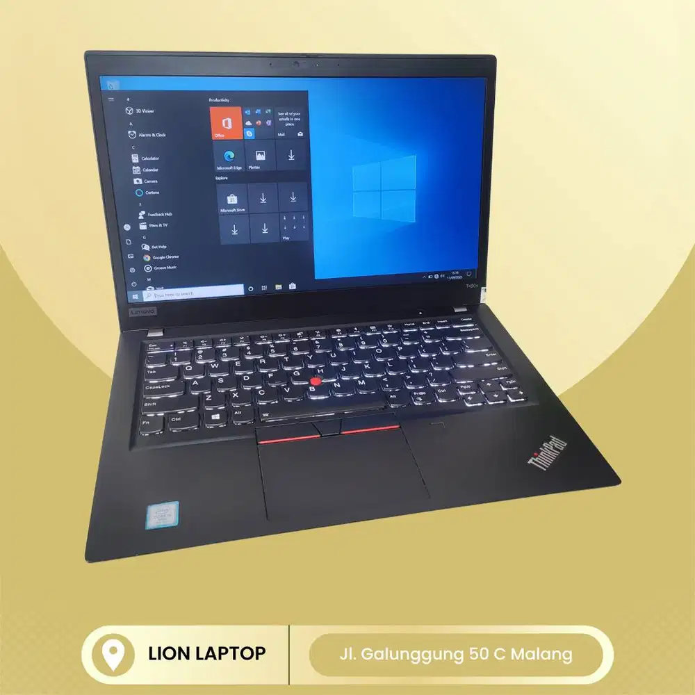RAM 16GB SSD 512GB Core i5 Slim Lenovo Thinkpad T490s [29|10]