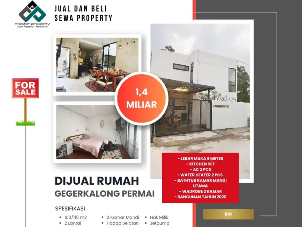 Rumah nyaman lingkungan sejuk segar di Gegerkalong Permai Ciwaruga Bandung