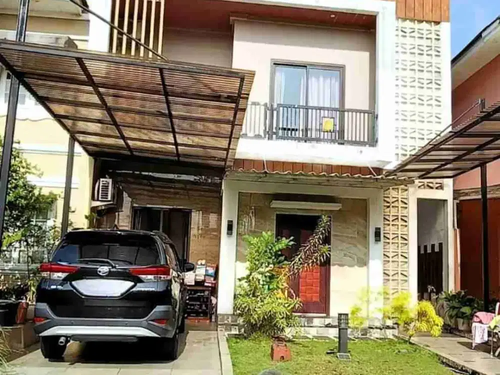 Dijual rumah 2 lantai modern di kota wisata