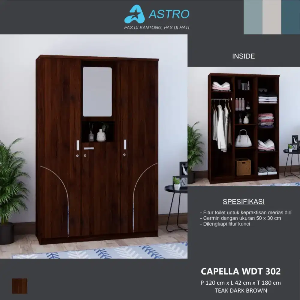 READY LEMARI BAJU 3 PINTU TERMURAH