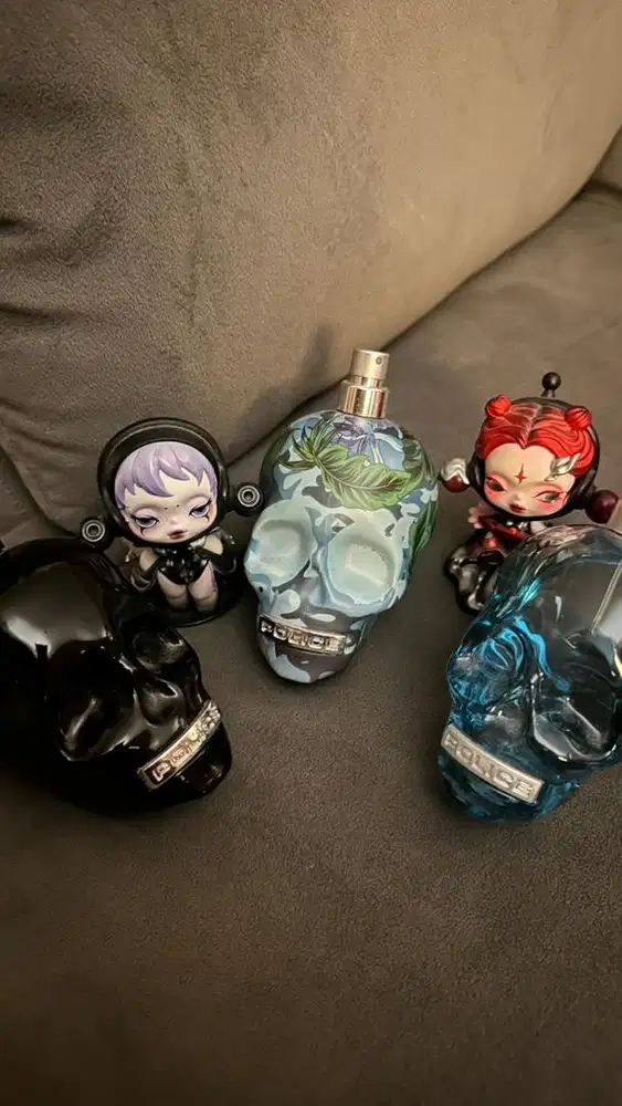 Koleksi Wajib! 3 Parfum POLICE Skull Series - Botol Unik ALL 70ml