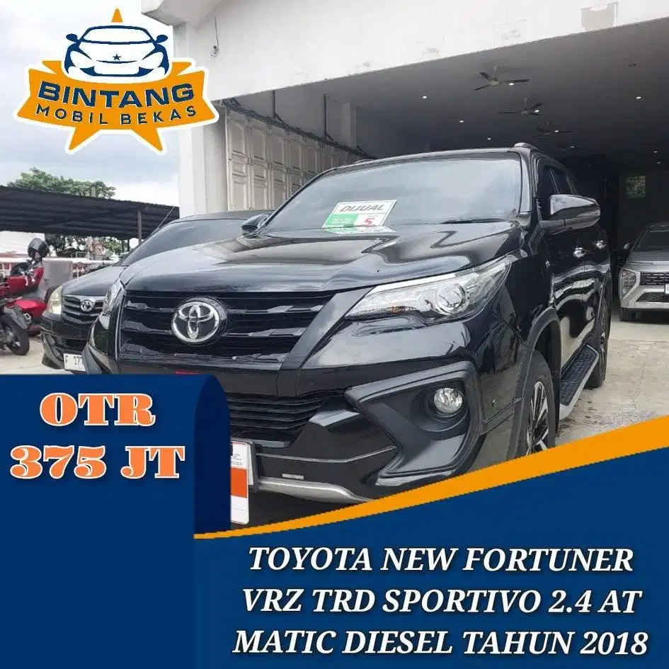 TOYOTA FORTUNER VRZ TRD SPORTIVO 2.4 AT MATIC 2400 DIESEL TAHUN 2018