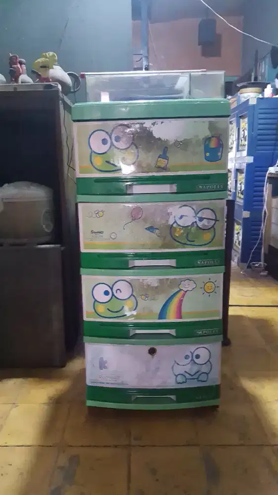 Lemari Plastik Susun 4 Keroppi