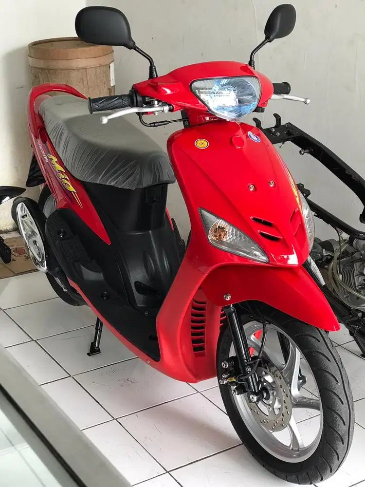 Yamaha Mio sporty 2005 merah cabe asli nonstep restorasi 90%