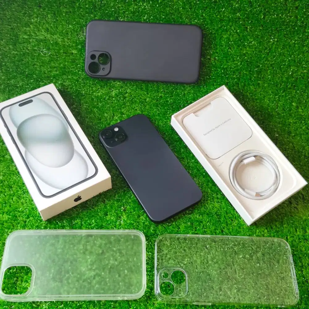 iPhone 15 Plus 128GB Black BH 94% Garansi sampai 2 Nov 25 fullset ori