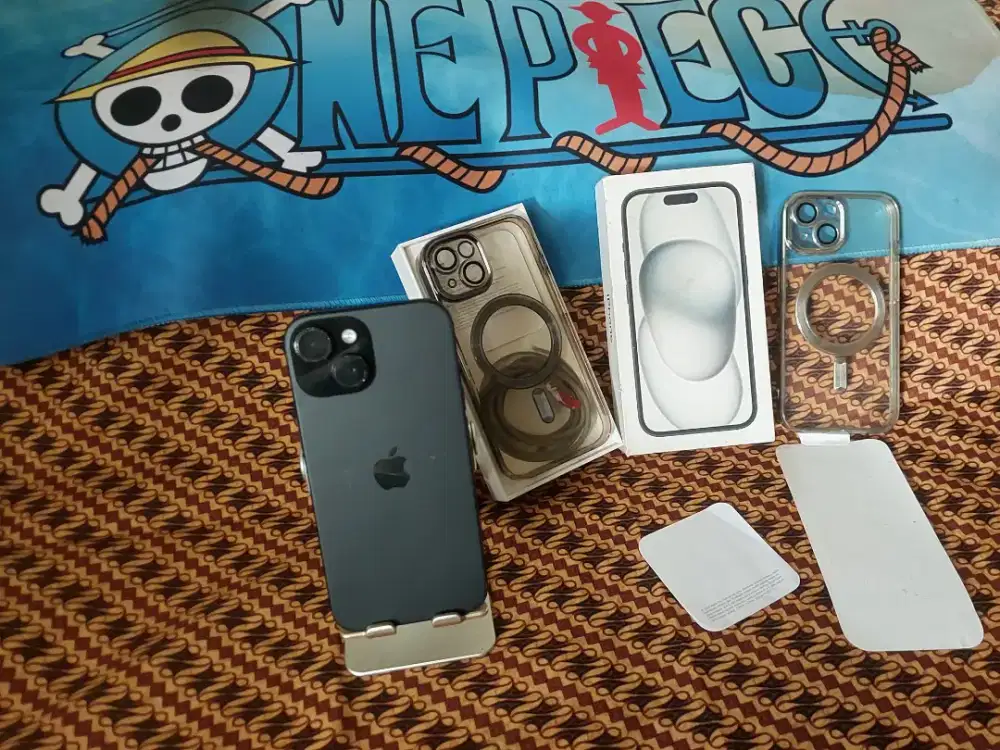 IPHONE 15 128GB BLACK IBOX LENGKAP ORIGINAL NO MINUS BS TT