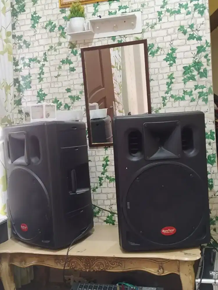 SPEAKER BARETONE 15 INCH 4 BUAH & AKSESORIS NYA
