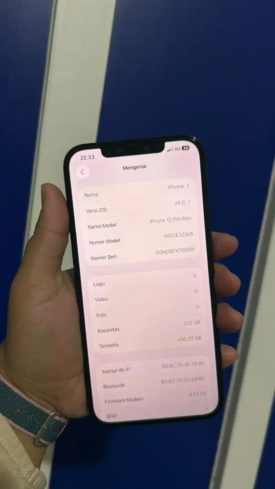 Iphone 12 Promax 512 Inter Tangan Pertama