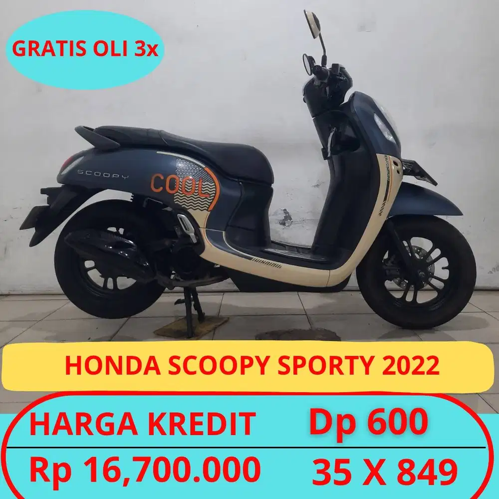 Honda Scoopy Sporty 2022 Dp Murah Hanya 600 Ribu
