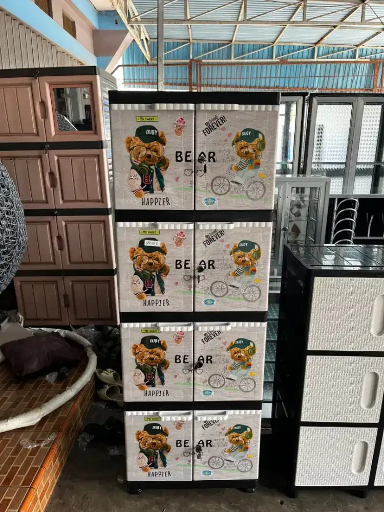 READY LEMARI PLASTIK 4 SUSUN MINIMALIS TERLARIS