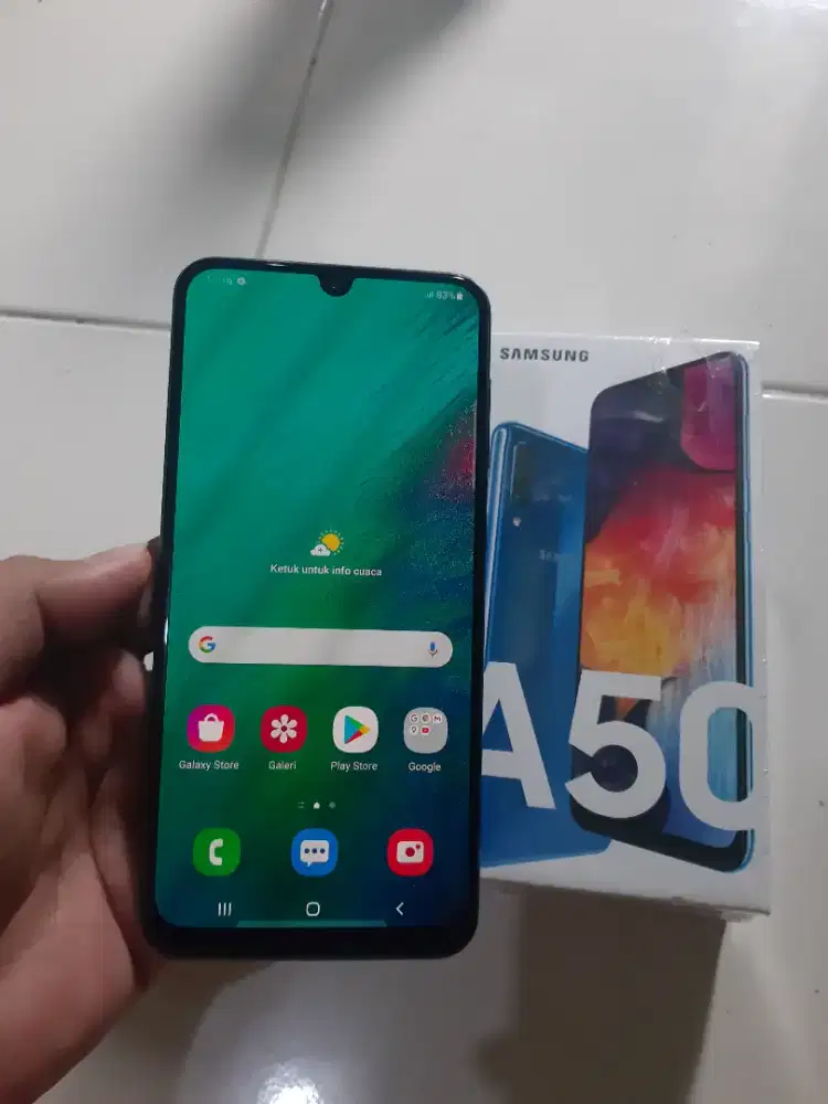 Samsung a50 ram 6/128gb fullset ori sein