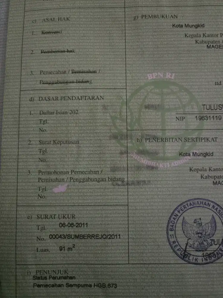 Jual cepat dan murah Rumah 2 unit jadi 1 di magelang