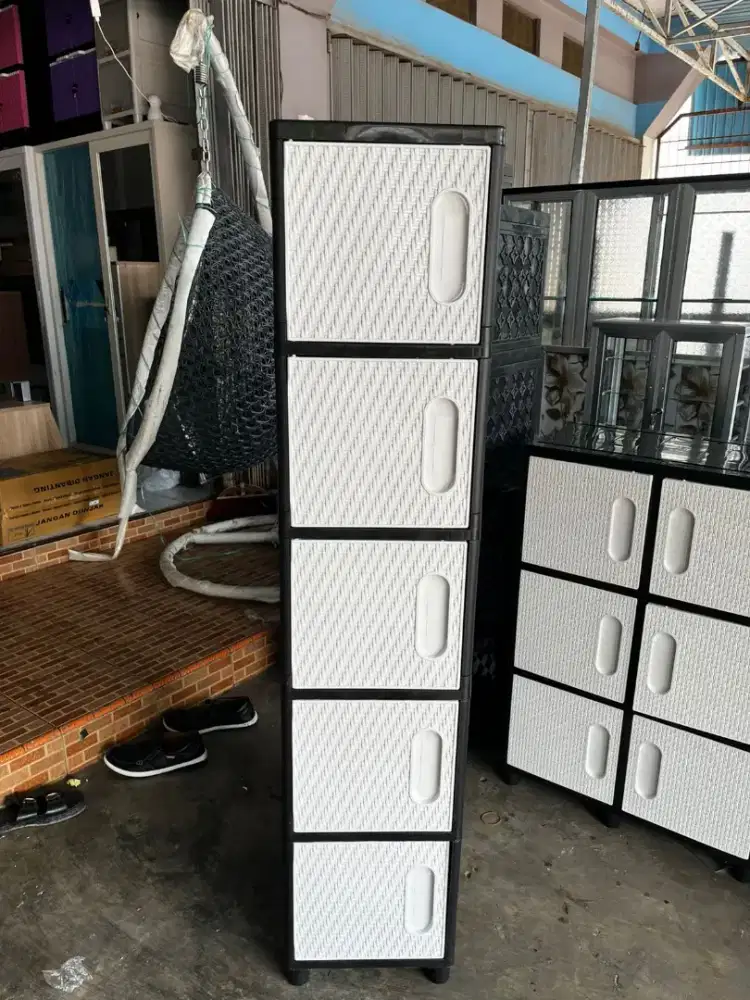 DISKON !! LEMARI PLASTIK 5 SUSUN FULL RAK TERMURAH