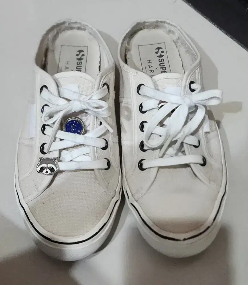 Dijual slip on superga x haru beige