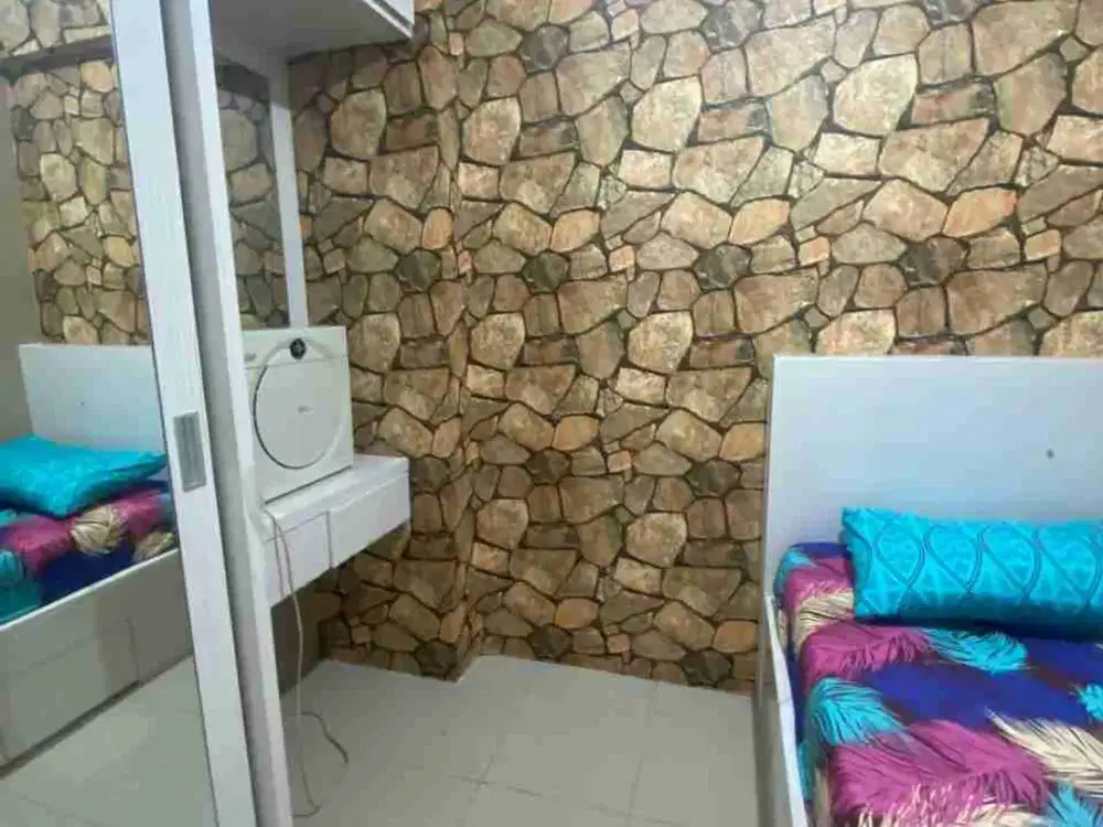 sewa apartemen bassura  2 kamar furnished rapih