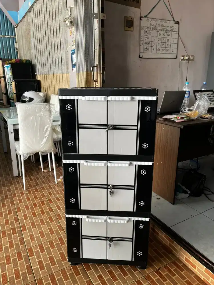 READY LEMARI PLASTIK 3 SUSUN TERMURAH TERLARISBSAKE