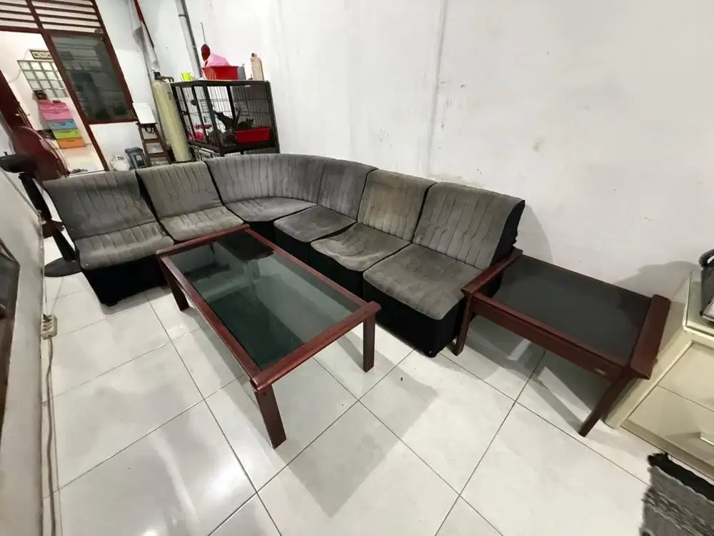 sofa set meja tamu