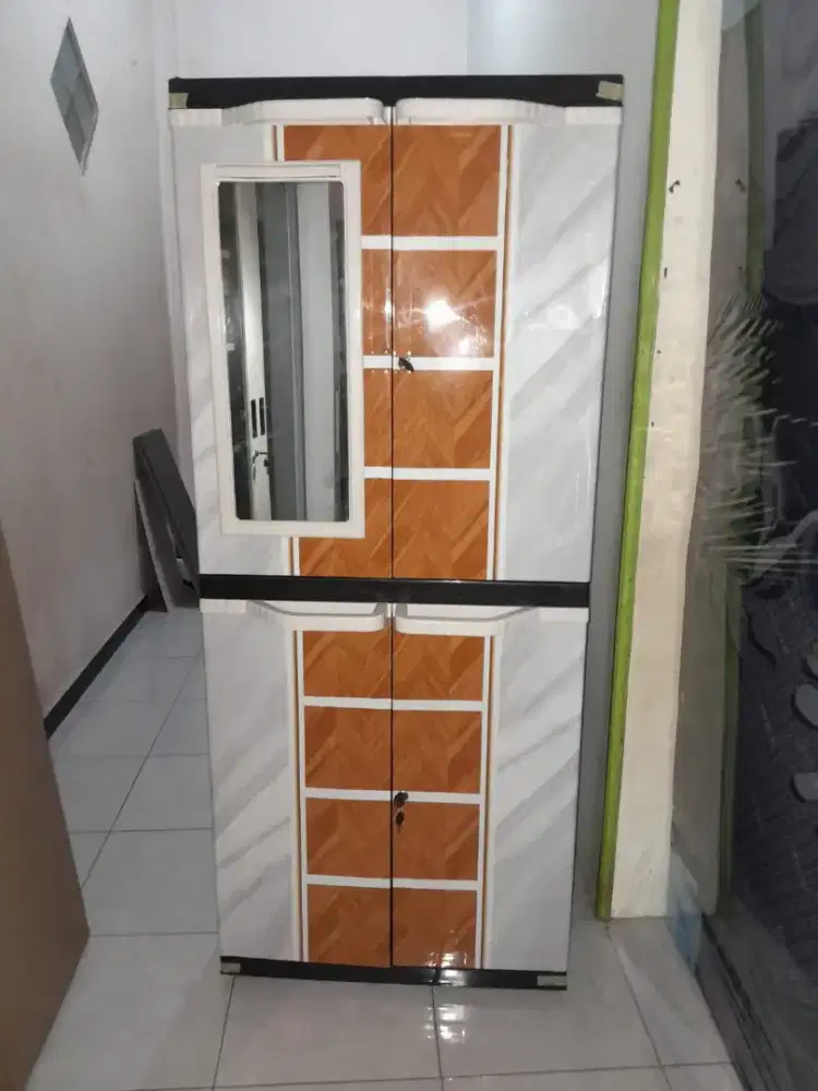 READY LEMARI PLASTIK 2 PINTU TERMURAH TERLARIS SALE