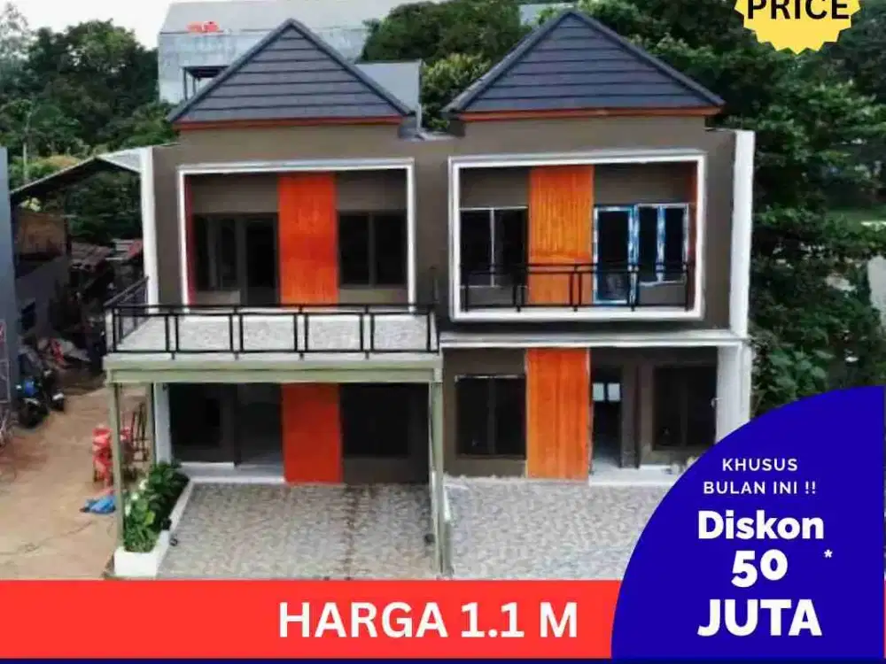 Townhouse Premium Pinggir jalan dekat Tol Jatiwarna Pondok gede bekasi