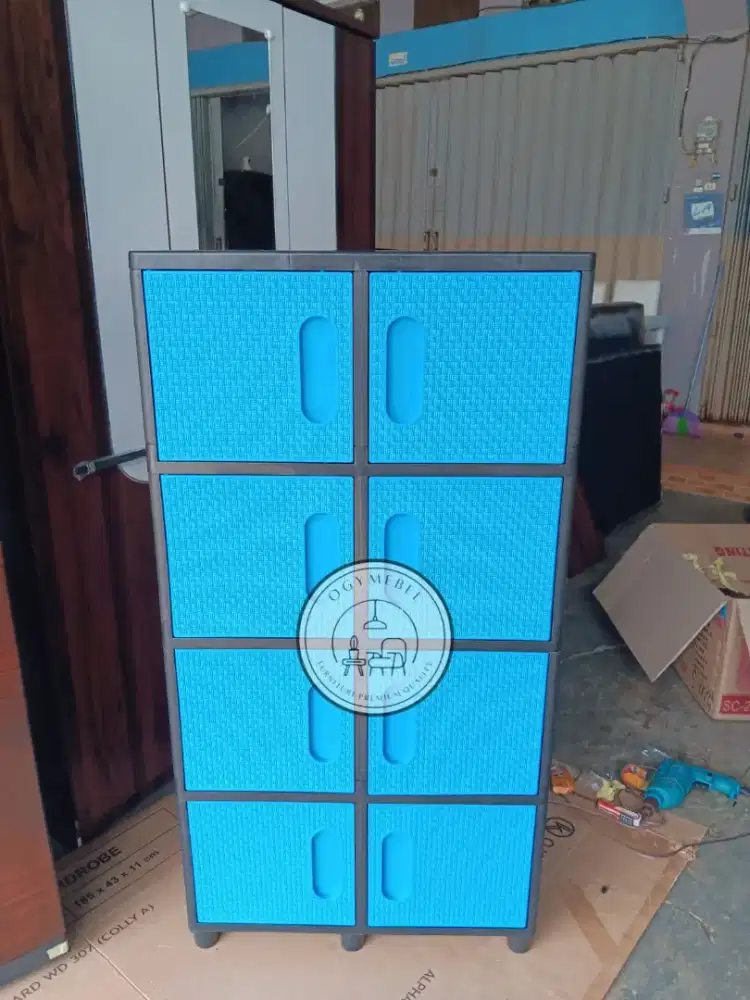 DISKON ! LEMARI PLASTIK SUSUN FULL RAK