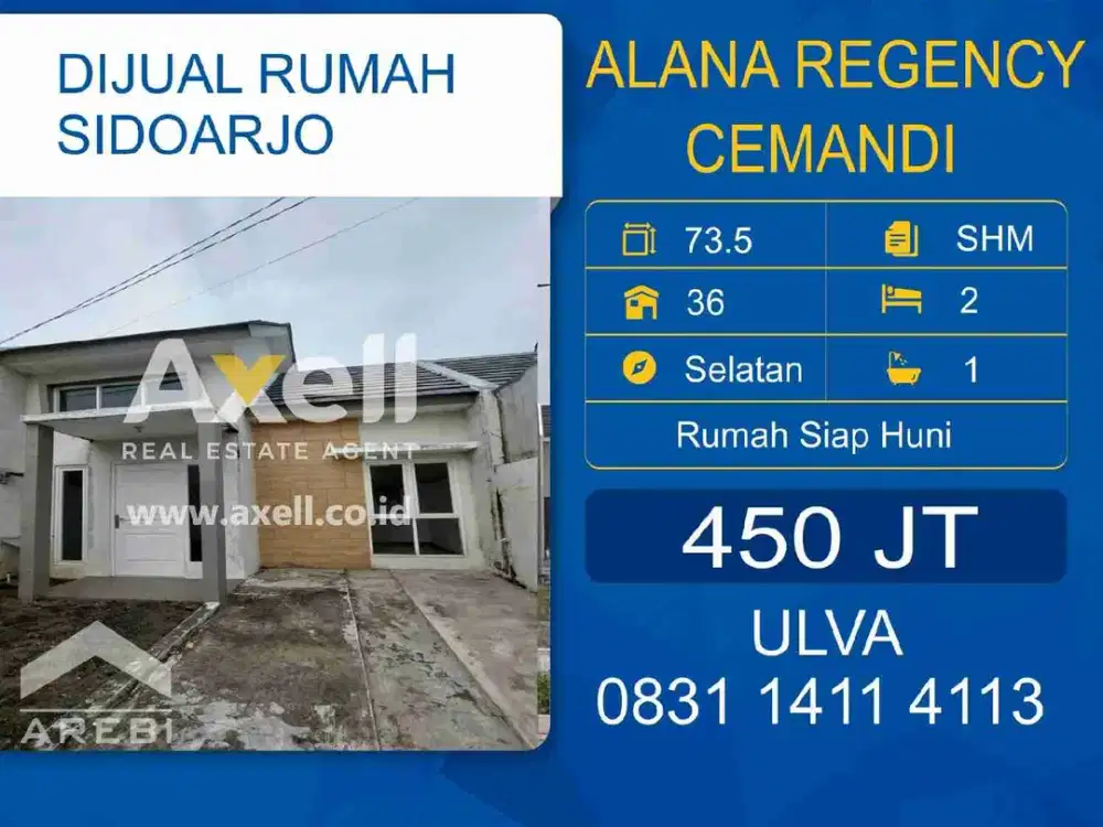 Rumah Alana Regency Cemandi Dijual