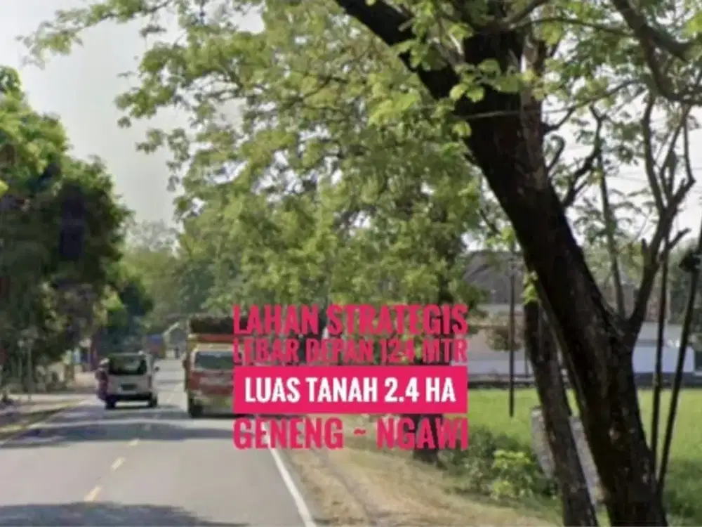 [L] Tanah LD 124 mtr, NOL Jalan Raya Propinsi Madiun-NGAWI, Baguss