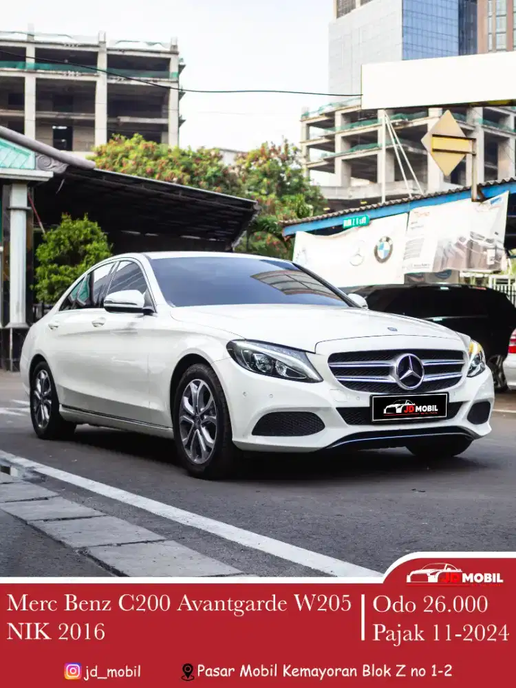 Mercedes Benz C200 Avantgarde W205 AT Putih 2016