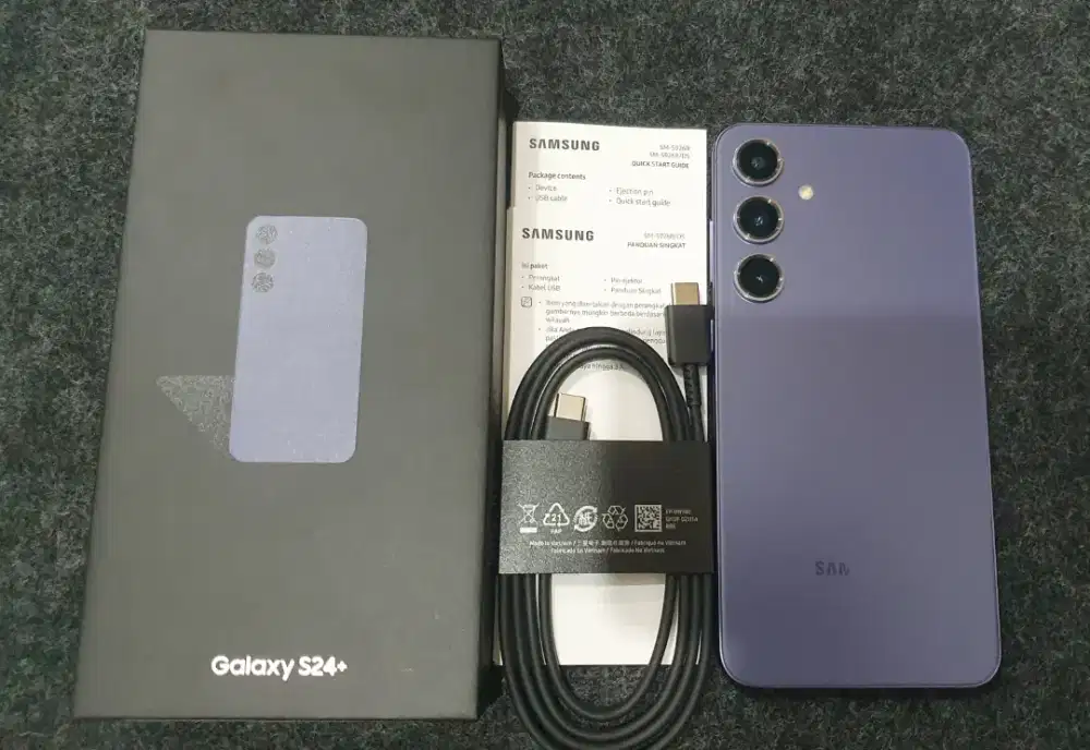Ex Display Samsung S24+ Plus Ram 12/256GB Kelengkapan Fullset Original