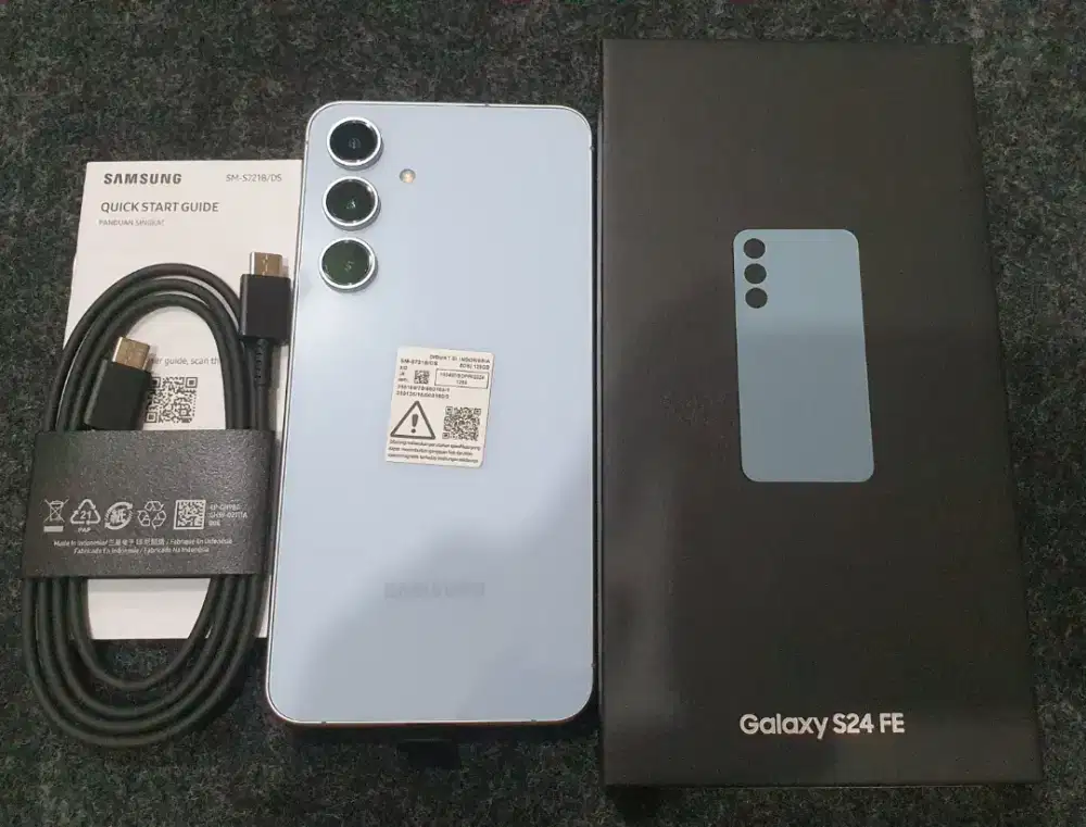 Ex Display Samsung S24 fe 5G Ram 8/128GB Kelengkapan Fullset Original