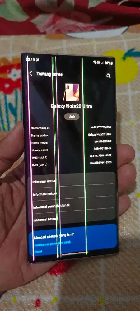 Samsung Galaxy Note 20 Ultra Ram 8+8/256 Mesin Normal Jaya DIBACA DULU