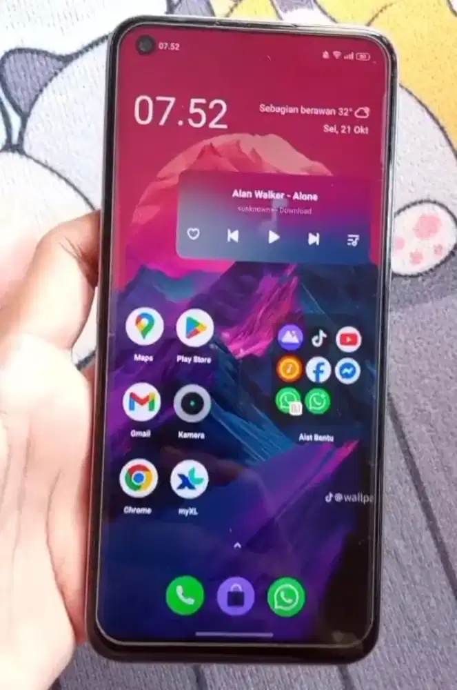 realme 8i ram 4+4/64gb kondisi minus