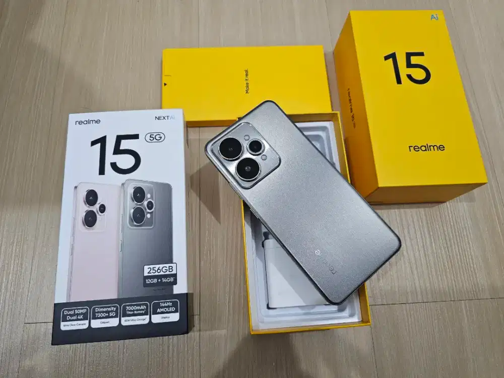 Realme 15 5G 12/256Gb mulus perfect fullset garansi