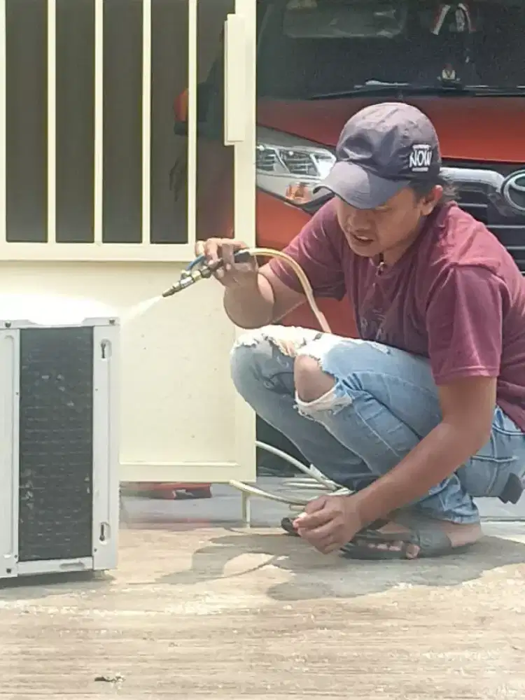 servis AC bongkar pasang AC dan mesin cuci