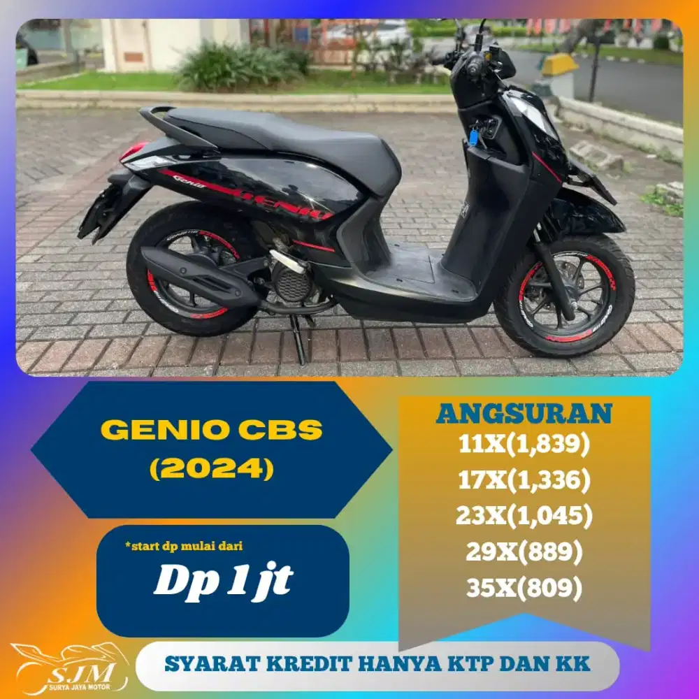 HONDA GENIO CBS 2024 SIAP PAKAI