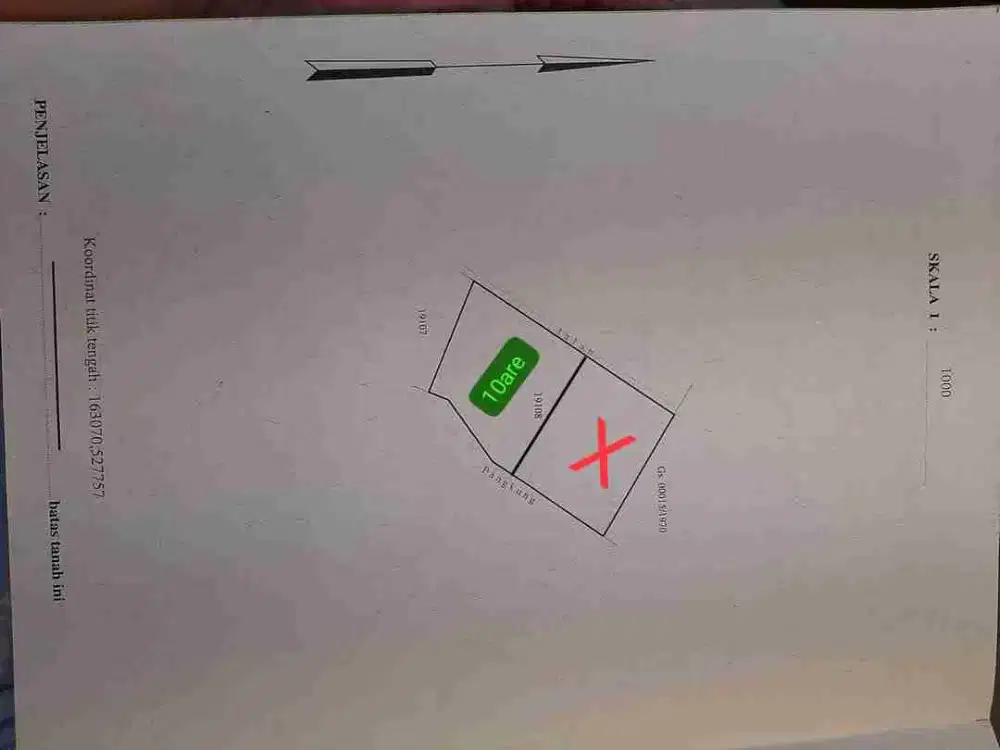 dijual tanah 1000m² harga 650juta/are dekat Mall sidewalk jimbaran badung bali